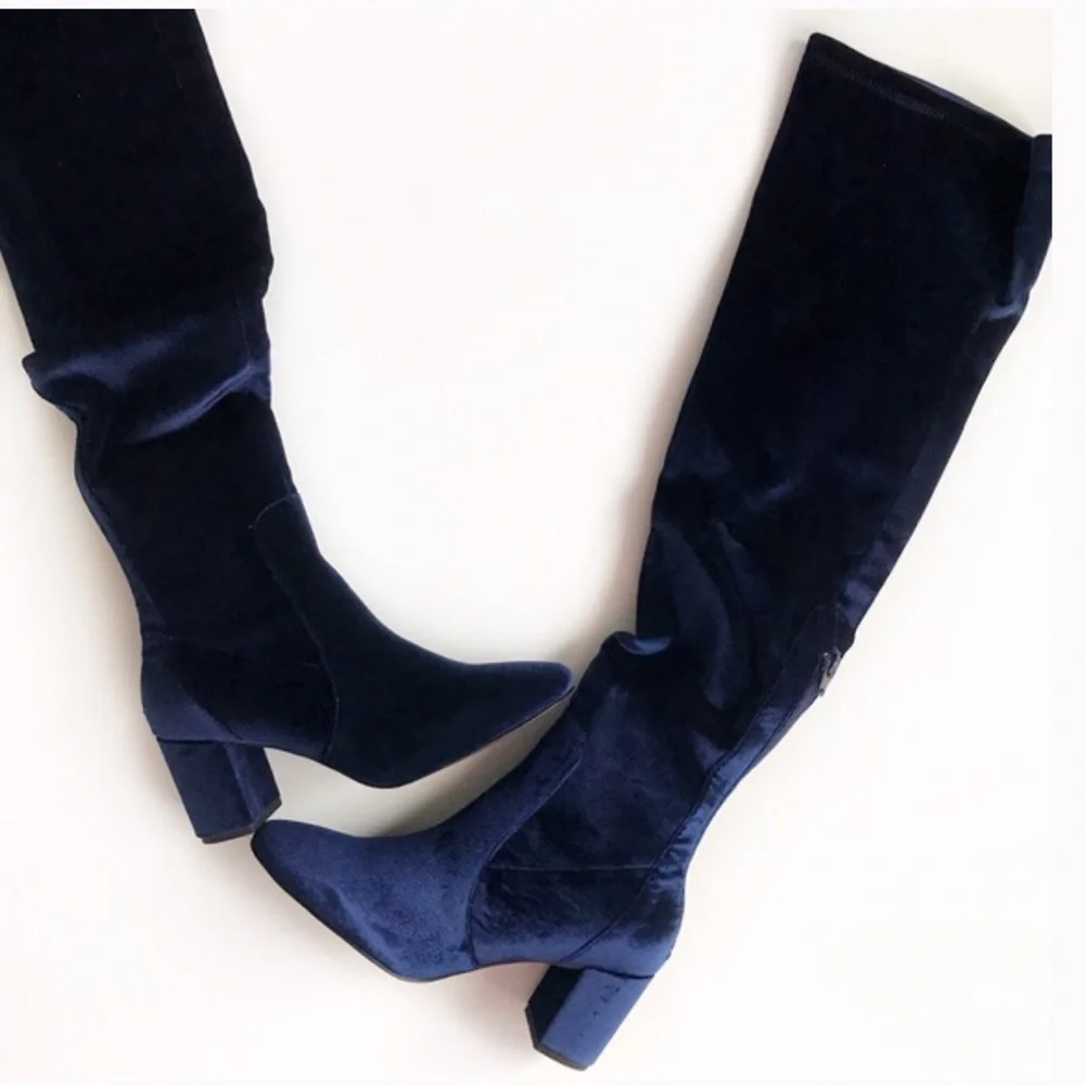 Matisse Velvet Over the Knee Boots